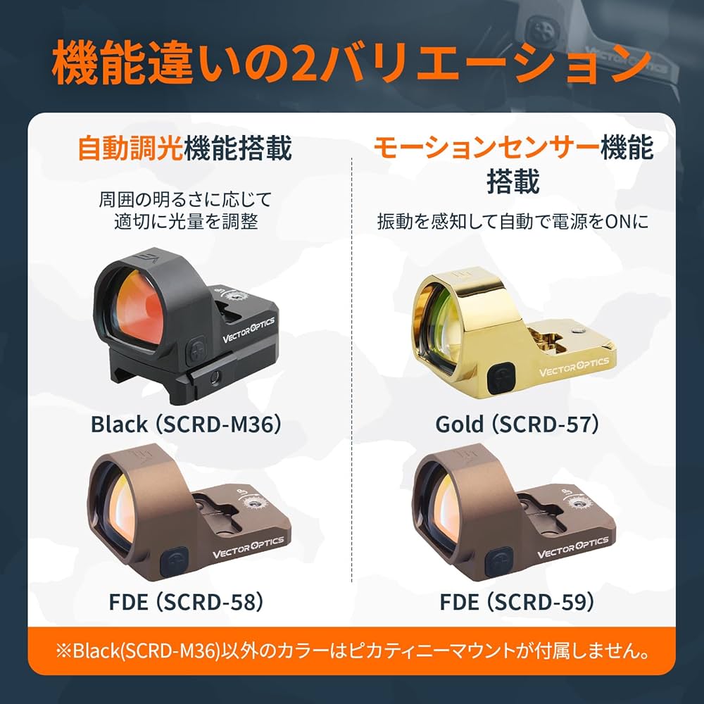 ベクターオプティクス FRENZY 1x22x26 MOS Vector Optics Frenzy 1x22x26 MOS Multi Reticle Pistol Red